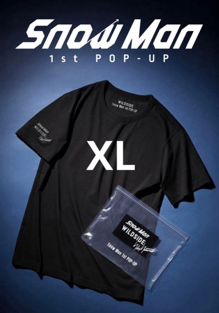 韓国 スノーマン 1st POP-UP WILDSIDEコラボTシャツ 黒 XL SnowMan 1st