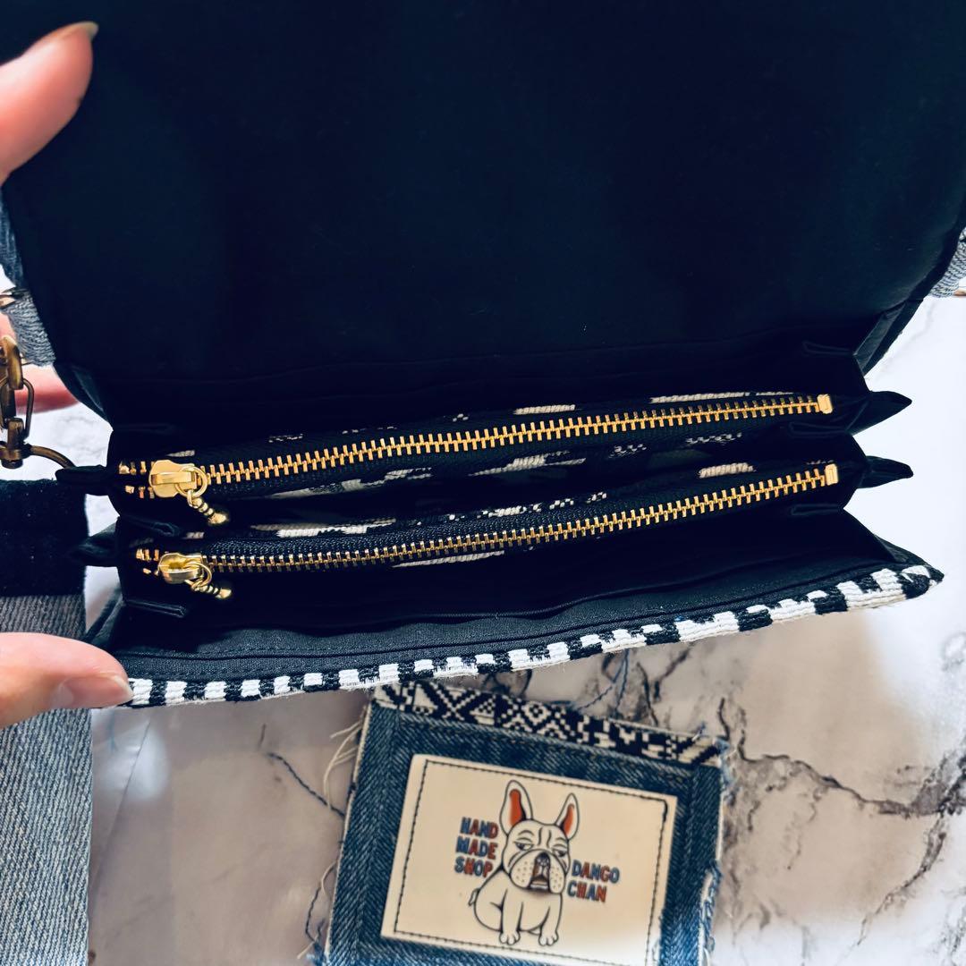 デニムリメイク　財布　一点物