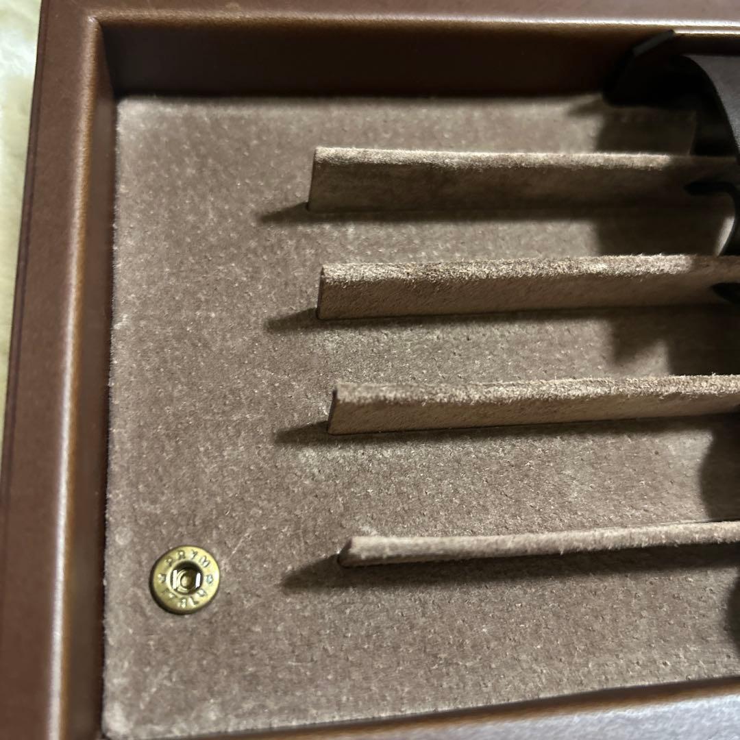 カンダミサコ MALT PENNE 万年筆ケース エレファントレザー ブラウン