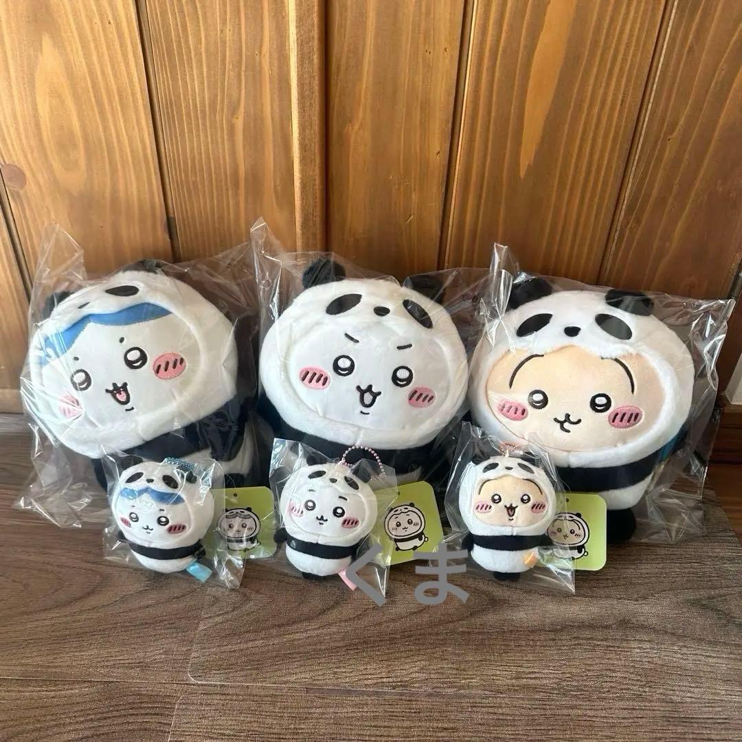 ちいかわ パンダ ぬいぐるみ マスコット 6種セット ハチワレ うさぎ 新品