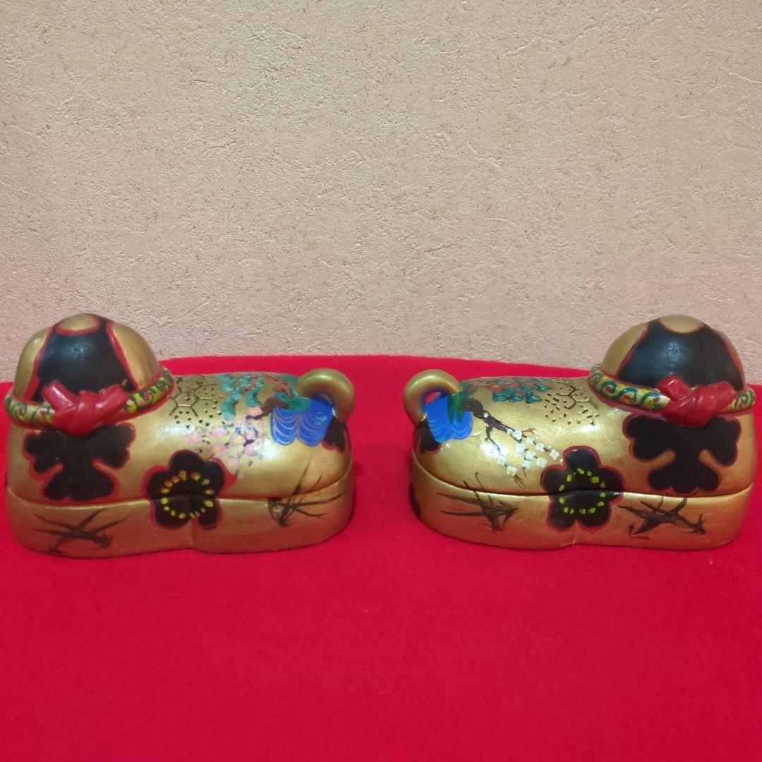 犬筥　手描き　雛人形用　雛道具