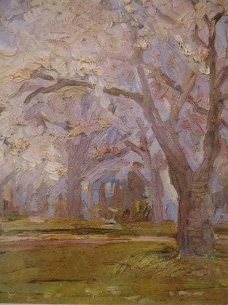 坂本　繁二郎、桜、希少な画集より、新品額装付