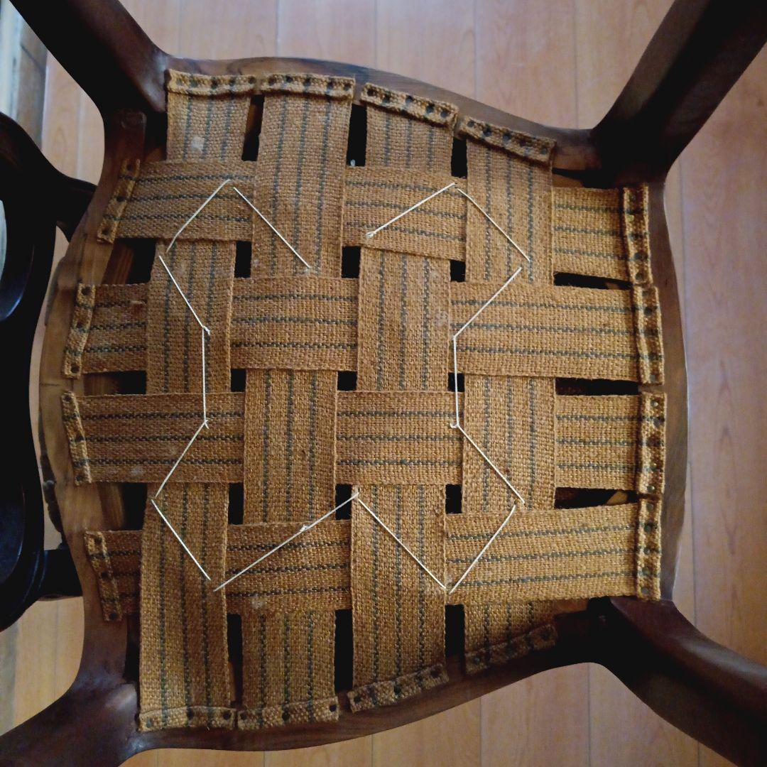 椅子2脚セット ヴィクトリア時代のロココ・リバイバル• 麻布張り