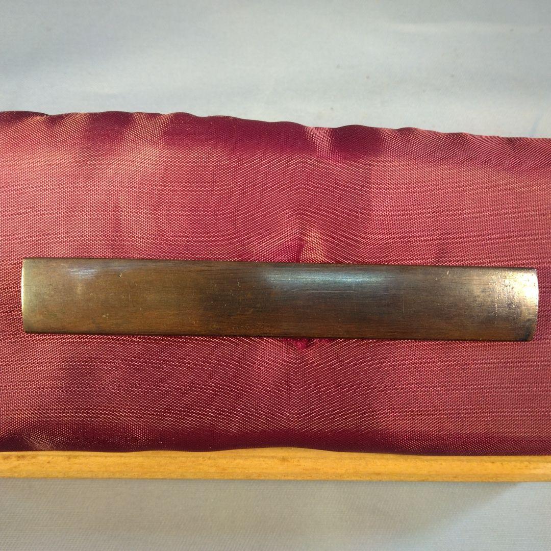 小柄　小柄袋　武具　鶴の彫刻