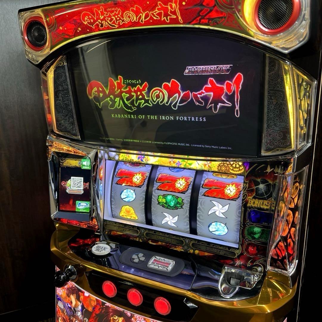 パチスロ実機 甲鉄城のカバネリ 全員集合パネル コイン不要機付 送料