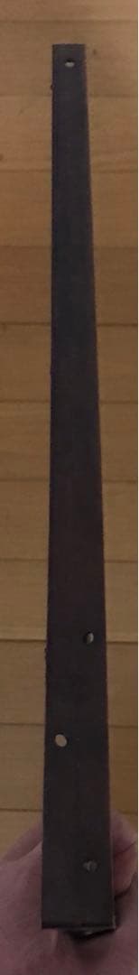 一点物 レトロ 真鍮 棚受 300mm✗350mm ブロンズ 木ネジ付 2個