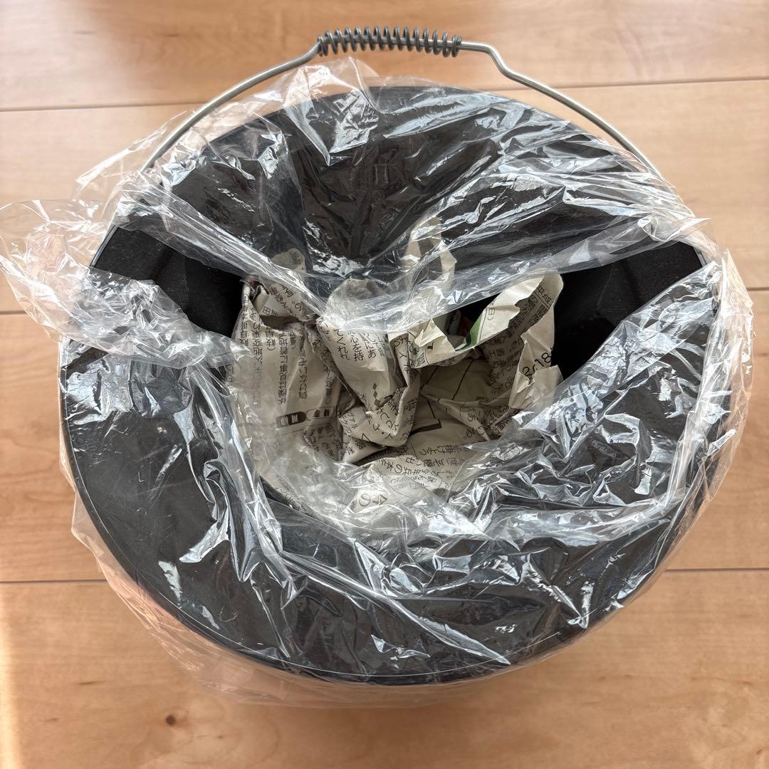 【新品未使用】釜浅の丸型しちりんセット(本体、ステンレス角網)