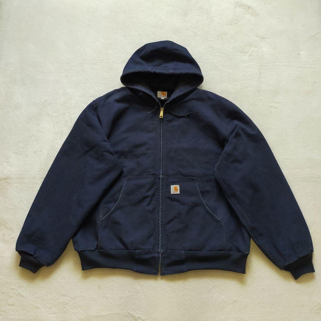 545a【希少なXL】カーハートダック地人気モデルアクティブジャケット