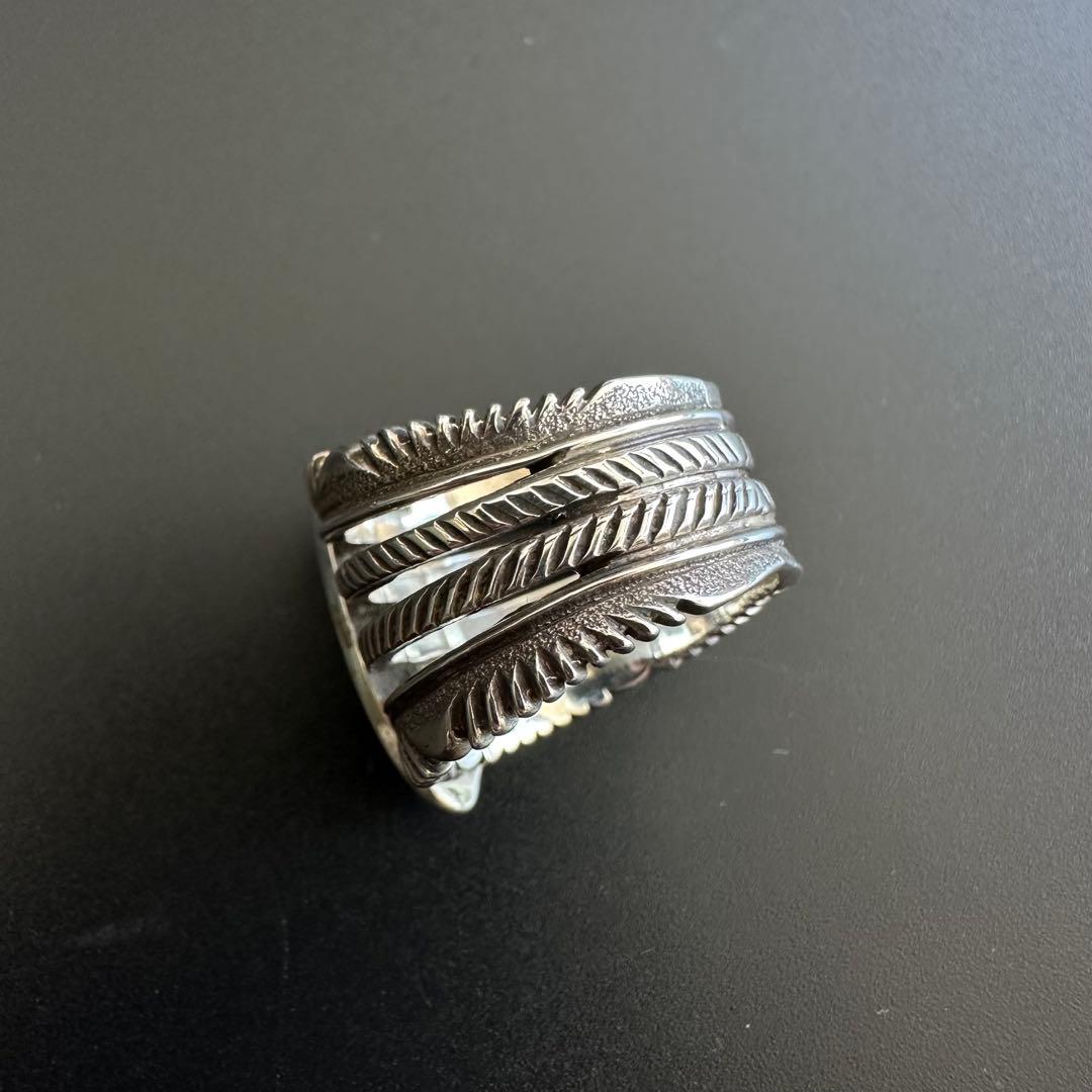 Navajo Ron Bedonie チゼルワーク リング 20号