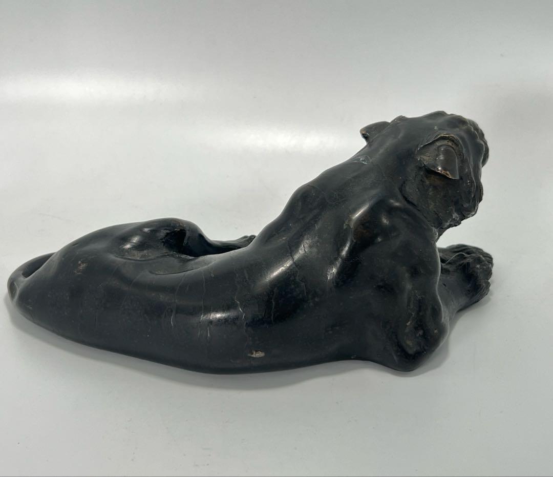 極上 古銅獅子　重さ：約2748g