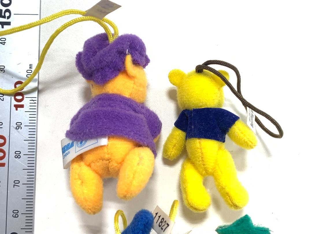 ディズニー　クマのプーさん　ぬいぐるみ　ストラップ　4体セット