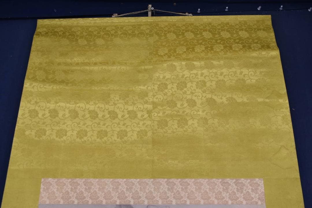 【真作】岸井静斎/鶴図/ 大幅/掛軸/名家伝来/AA-626