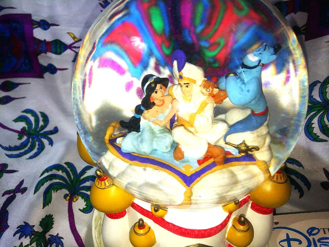 【アラジン】ディズニー スノーグローブ オルゴール レア