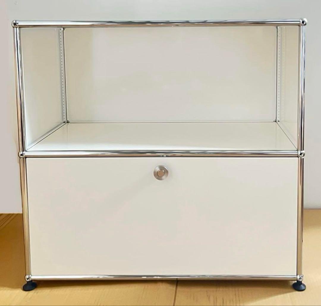 中古 USMハラー｜キャビネット テレビボード 2列2段 ピュアホワイト