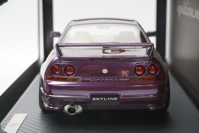 イグニッションモデル GT-R33 V-Spec ミッドナイトパープル 1/18