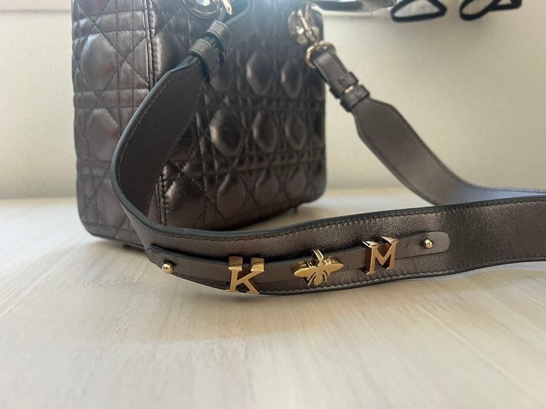 Christian Dior グレー バッグ レディディオール ミッツァ付き