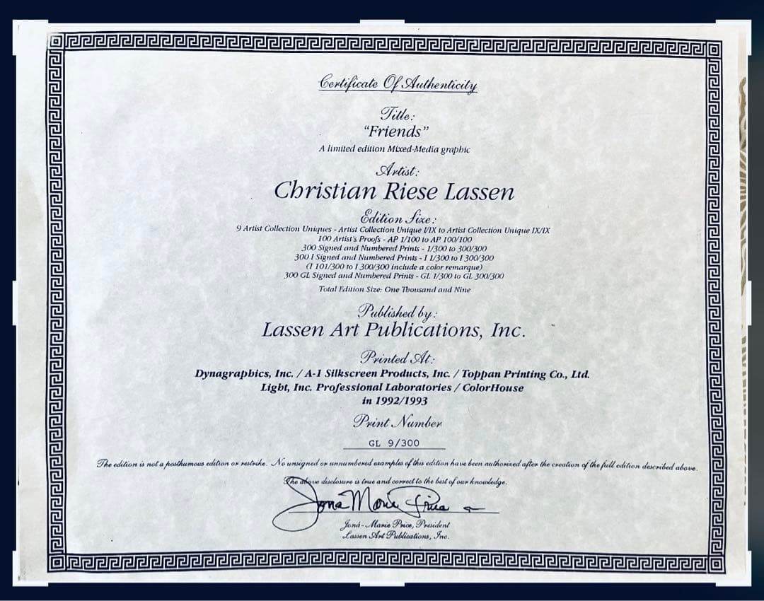 クリスチャン・ラッセン \"Friends\"