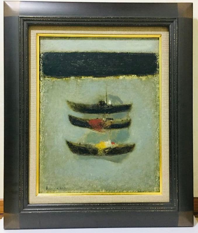 黒い海 油絵 F6(410×318mm)