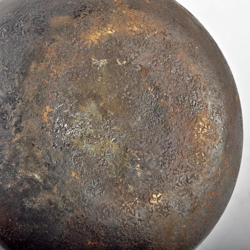 えびけん　煎茶道具　銅製漢詩山水梅文湯沸し　薬缶　時代箱付　M　R6738