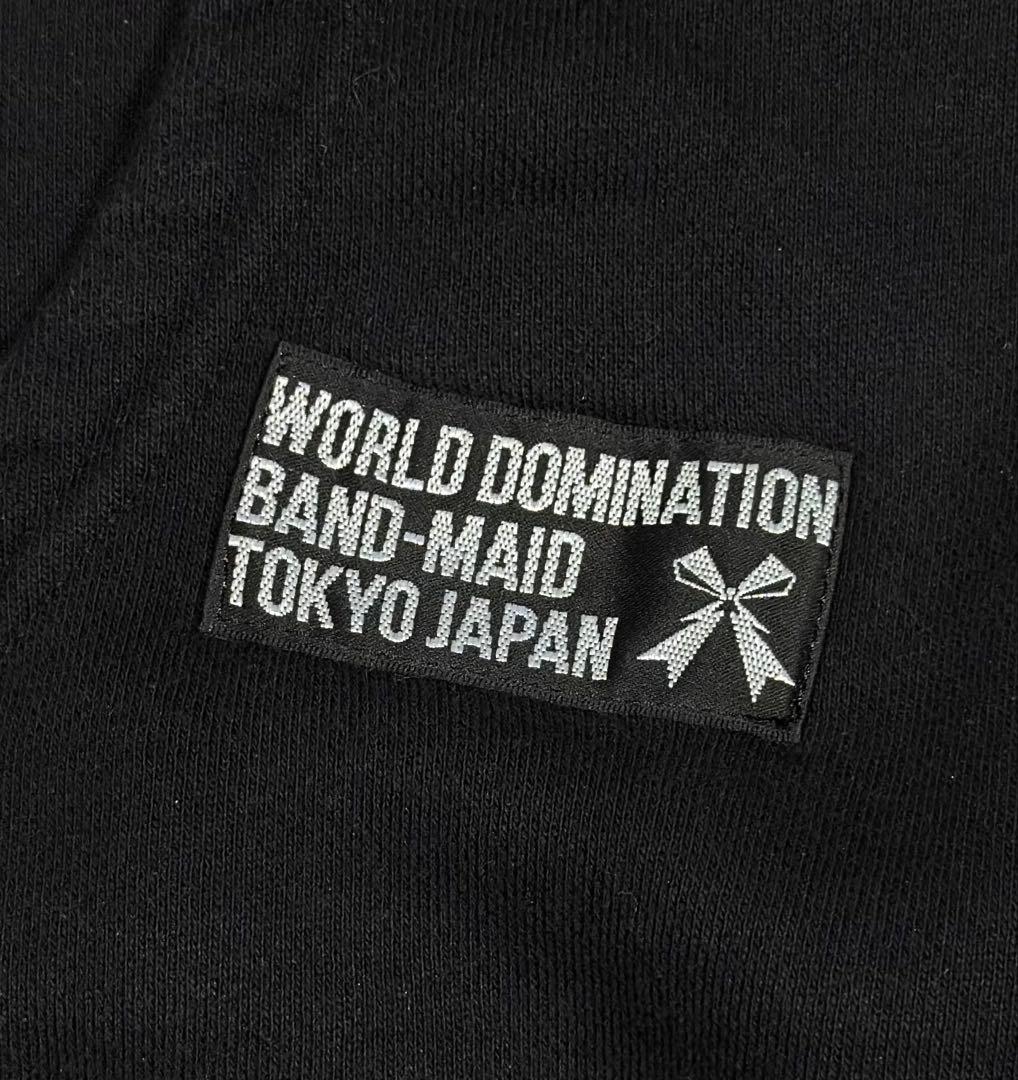 BAND-MAID バンドメイド　CONQUEROR ロゴプルジップパーカー