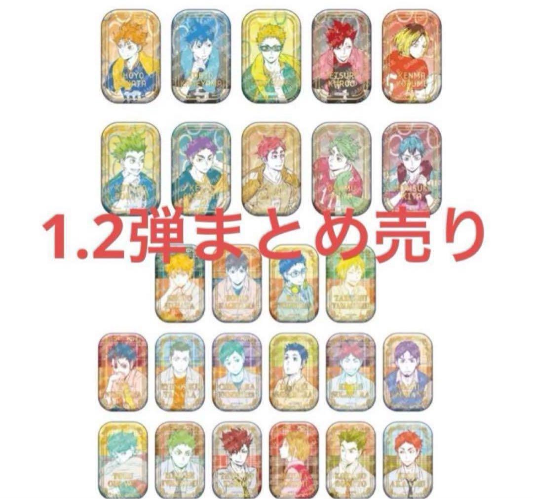 ハイキュー スクエア缶バッジ オフショット×カラー 第一弾・第二弾