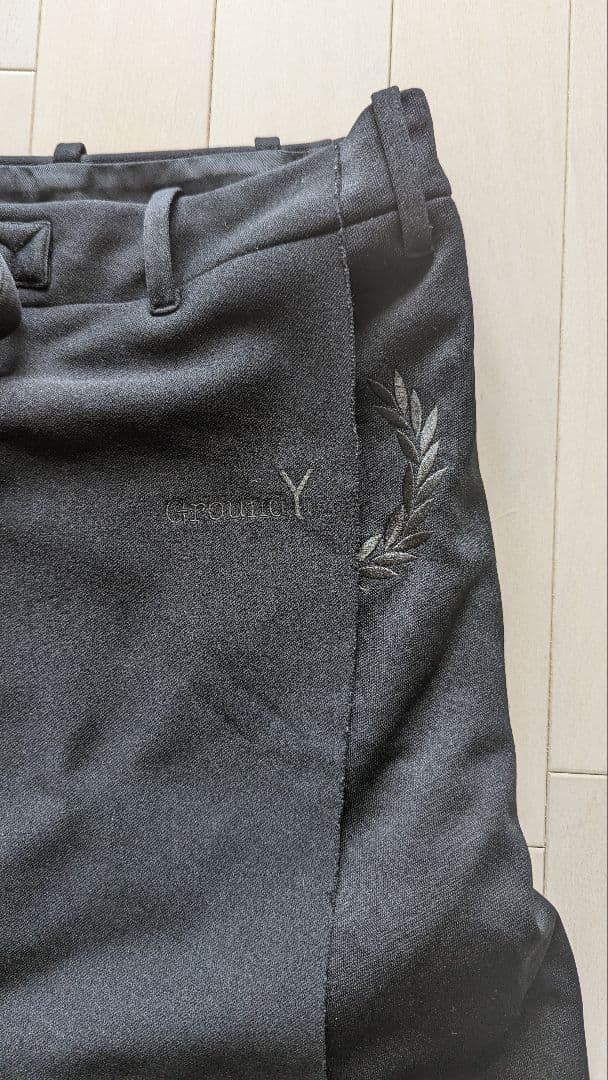 GROUND Y × FREDPERRY トラックサルエルパンツ