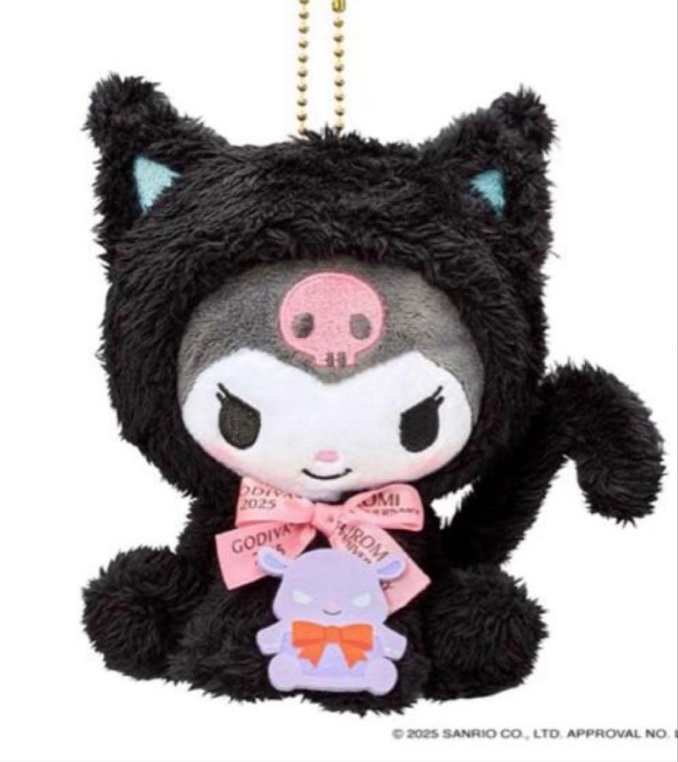 ゴディバ　2025ハロウィン　黒ネコクロミ　マスコット