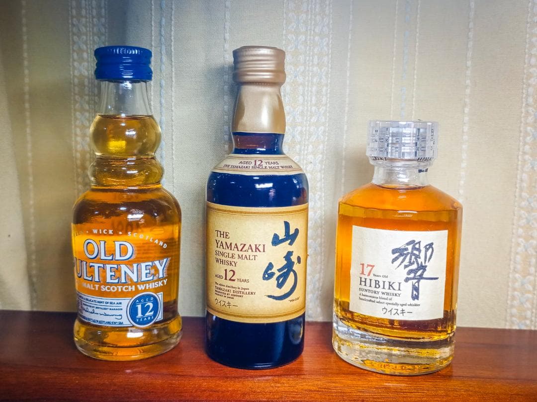 値下げ】ウイスキー響含 ミニチュアボトル7本セット