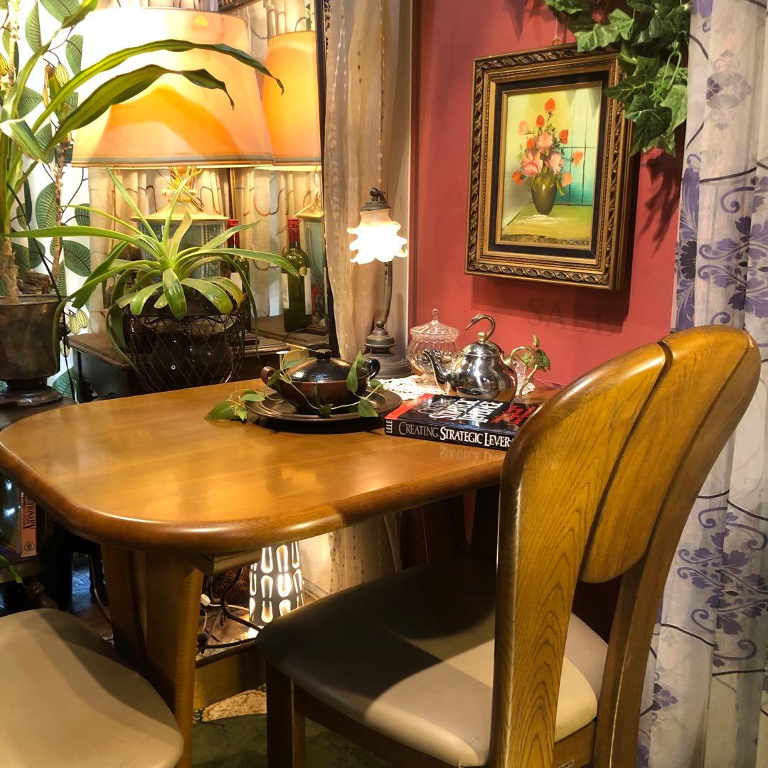 SHIN 　皇室御用達　浜本工芸 コンパクト　ナラ無垢ダイニング　テーブル