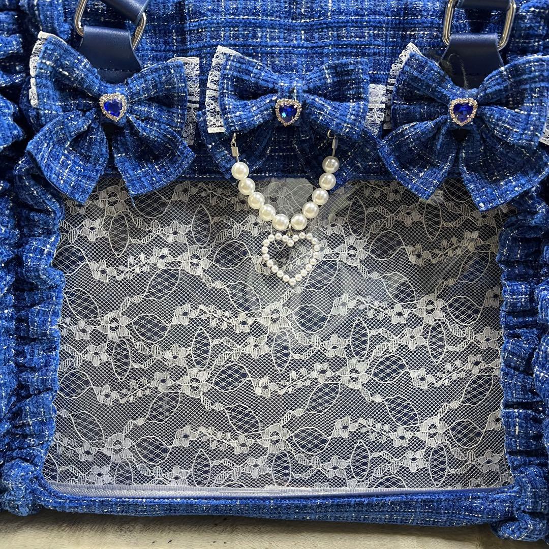 Ank rouge　確定ファンサのおまじないbag 青　特大　痛バ　地雷チャン