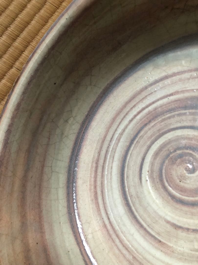 粉引　平水指　小川哲男　氏作　共箱入