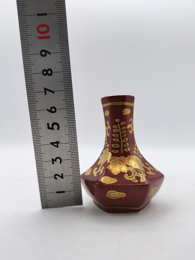 c726 煎茶 箸立 赤金襴 平安春峰 茶道具 古物 - メルカリ