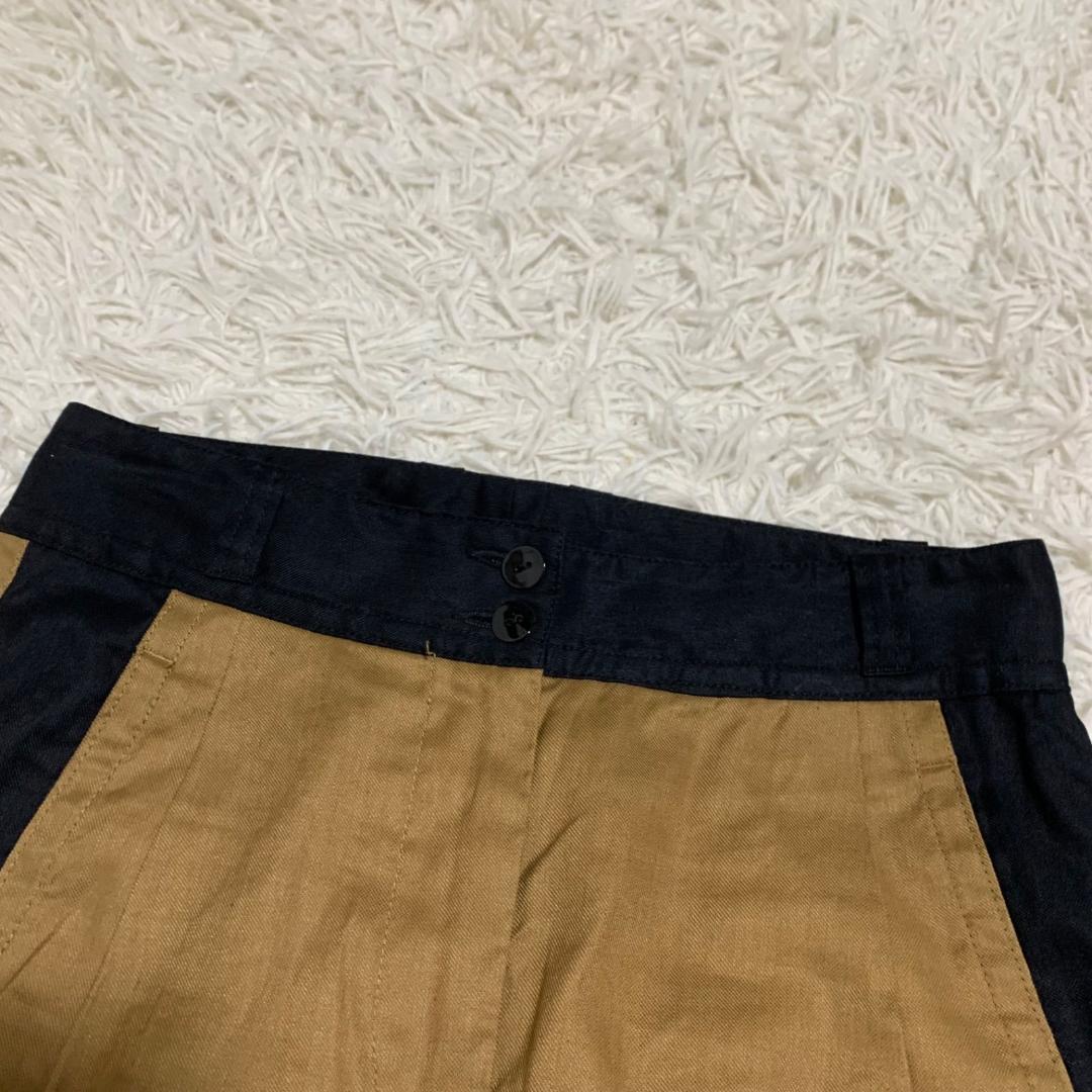 美品✨ドリスヴァンノッテン コットン リネン スカート サイドライン 34
