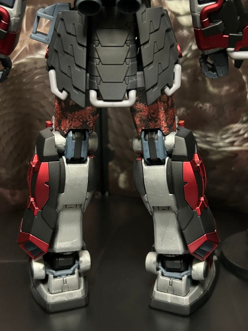 ＭＧ 1/100 真武者頑駄無 戦国の陣 黒衣大鎧 塗装品