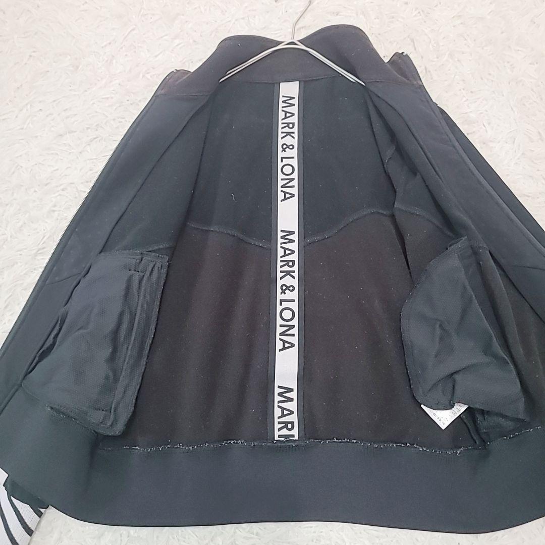マーク&ロナ ジャージ上 デカロゴ ダブルジップ 美品 黒 38.