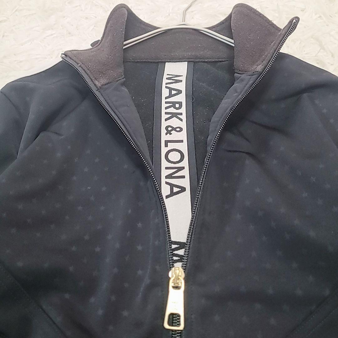 マーク&ロナ ジャージ上 デカロゴ ダブルジップ 美品 黒 38.