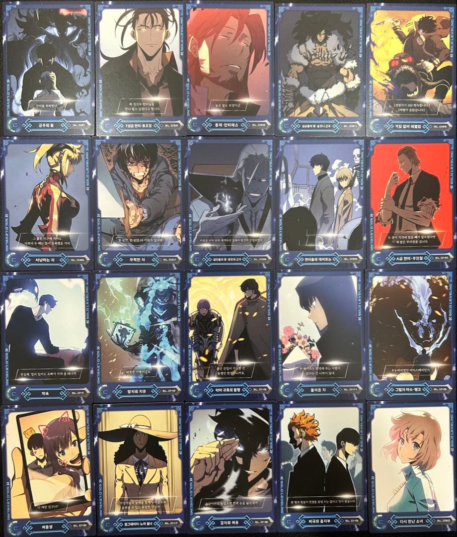 韓国 正規品 俺だけレベルアップな件 コレクションカード SR フルセット
