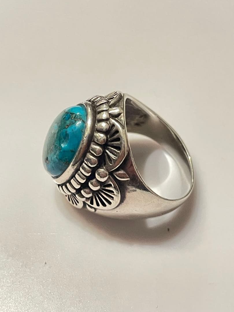 ★【90S】ターコイズ　リング　19号 silver925 ヴィンテージ★
