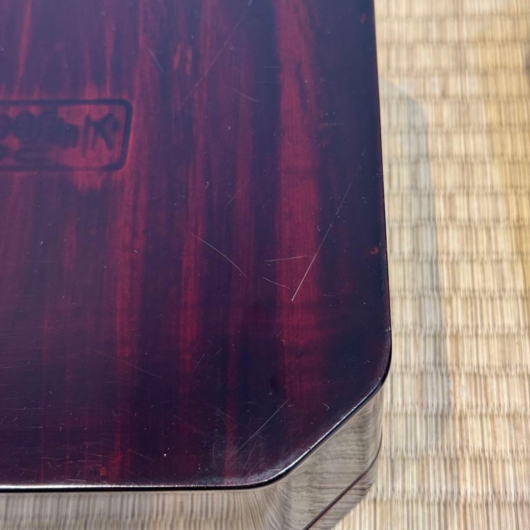 大徳寺形 溜塗 縁高 5客 共箱 弁当箱 茶懐石道具 木製漆器