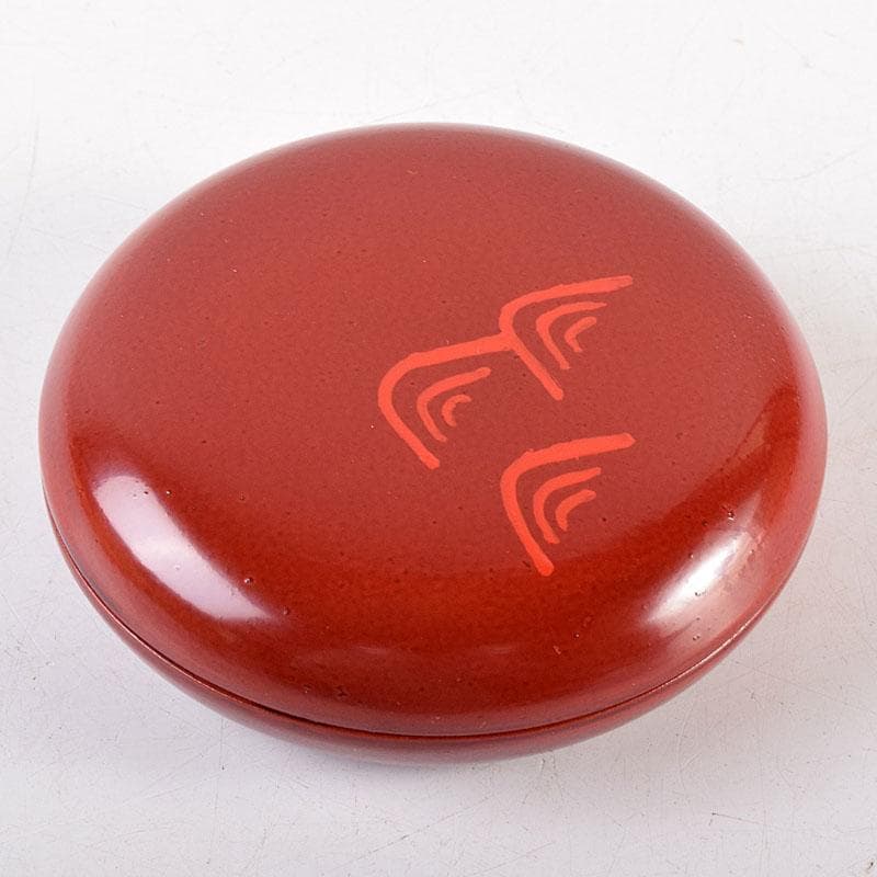 茶道具　讃岐漆器　宗家　後藤盆　後藤昌基作　香合　共布共箱　V　7954