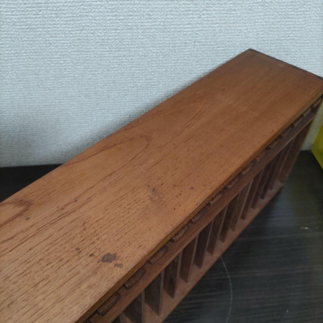 木製 カセットテープ ラック 壁掛け 収納 ミッドセンチュリー モダンの