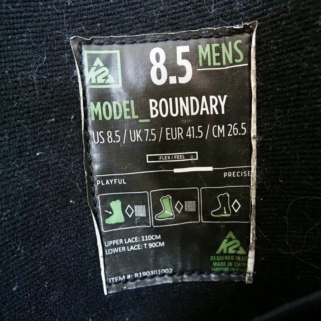 K2 BOUNDARY 26.5CM 　ケーツー