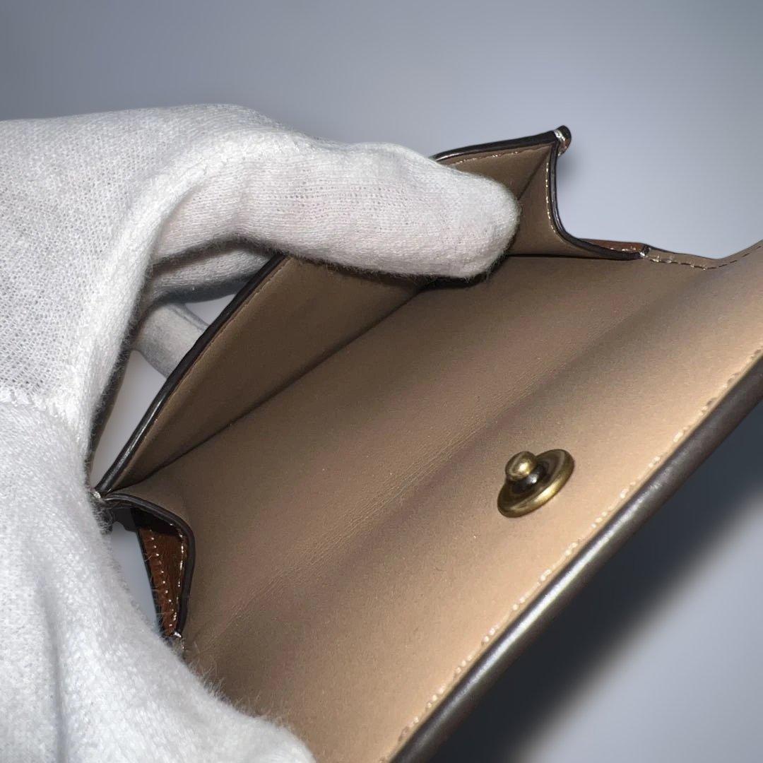 新品未使用】COACHコーチ財布☆ミニトライフォールドウォレット