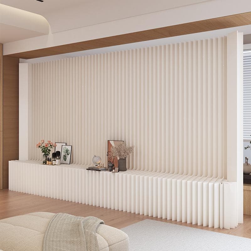 紙製パーテーション陳列展示台高さ1.5m長さ3-4m組立不要折りたたみ