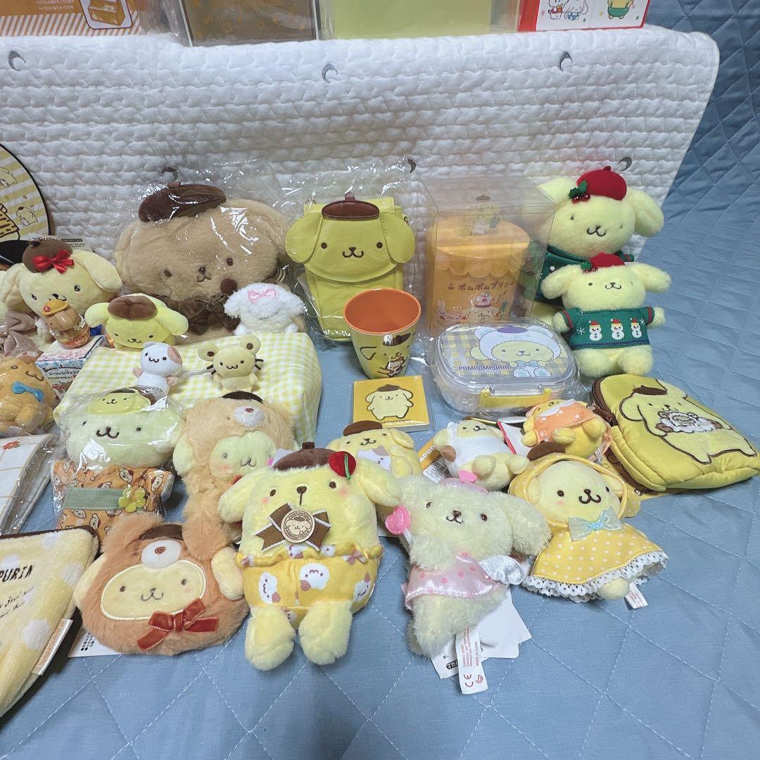 サンリオ❣️激レア ポムポムプリン ぬいぐるみ チェスト ポーチ
