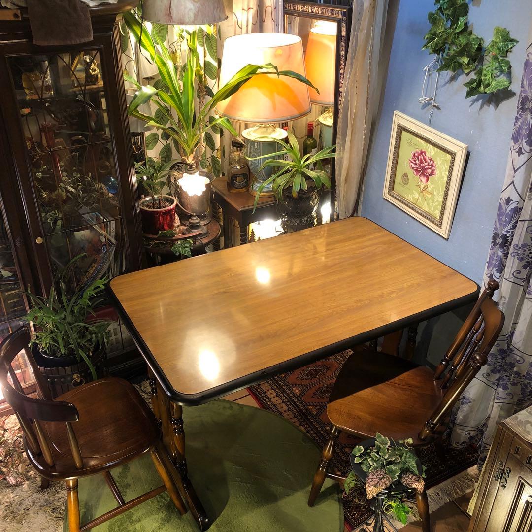 カリモク　オールド　ダイニングテーブル