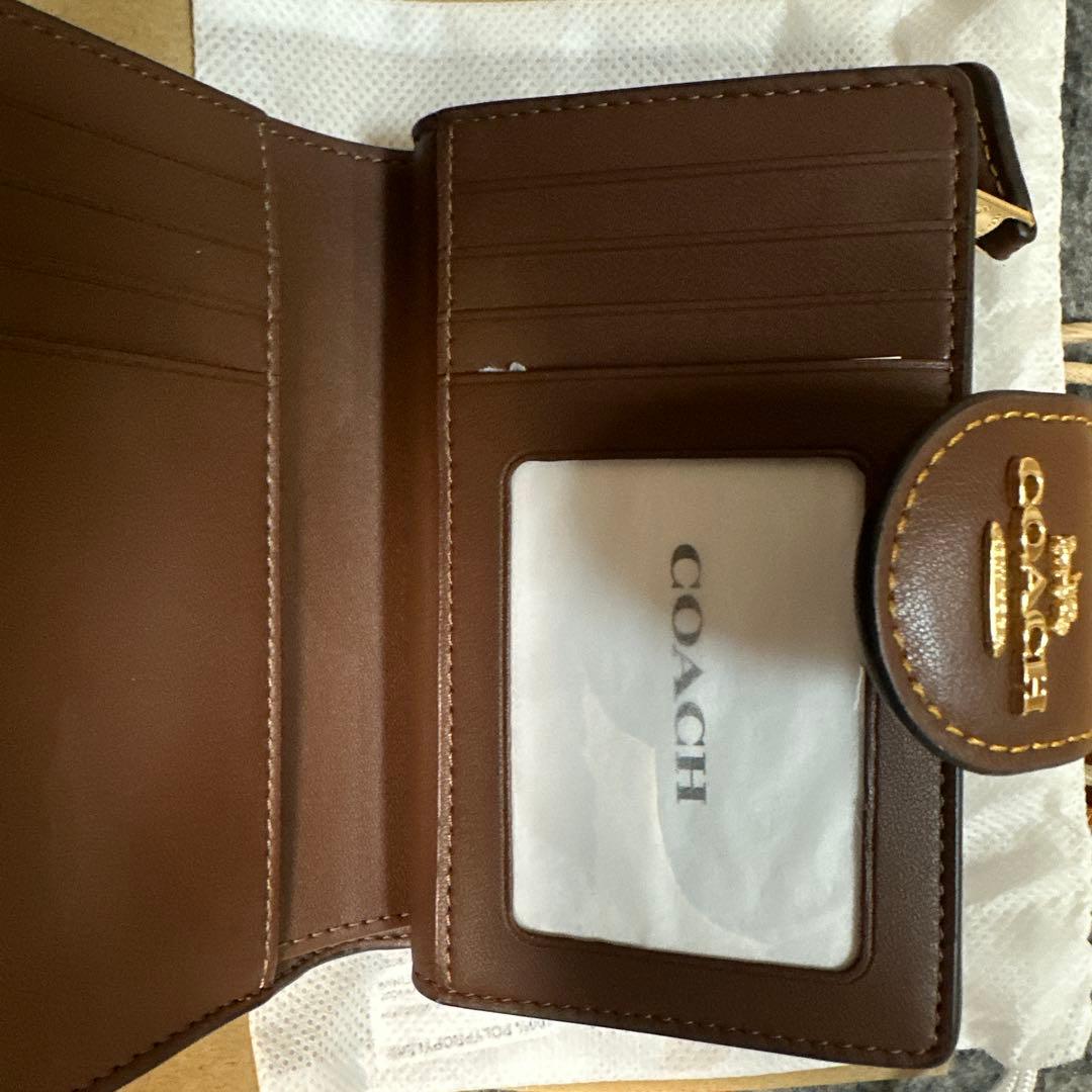 COACH 二つ折り財布 ブラウン キャンバス値下げ可能