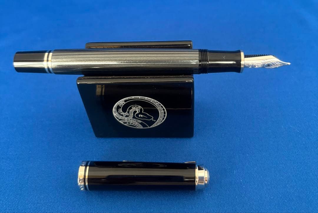 ペリカン万年筆 スーべレーンM400 F字 グレーストライブ