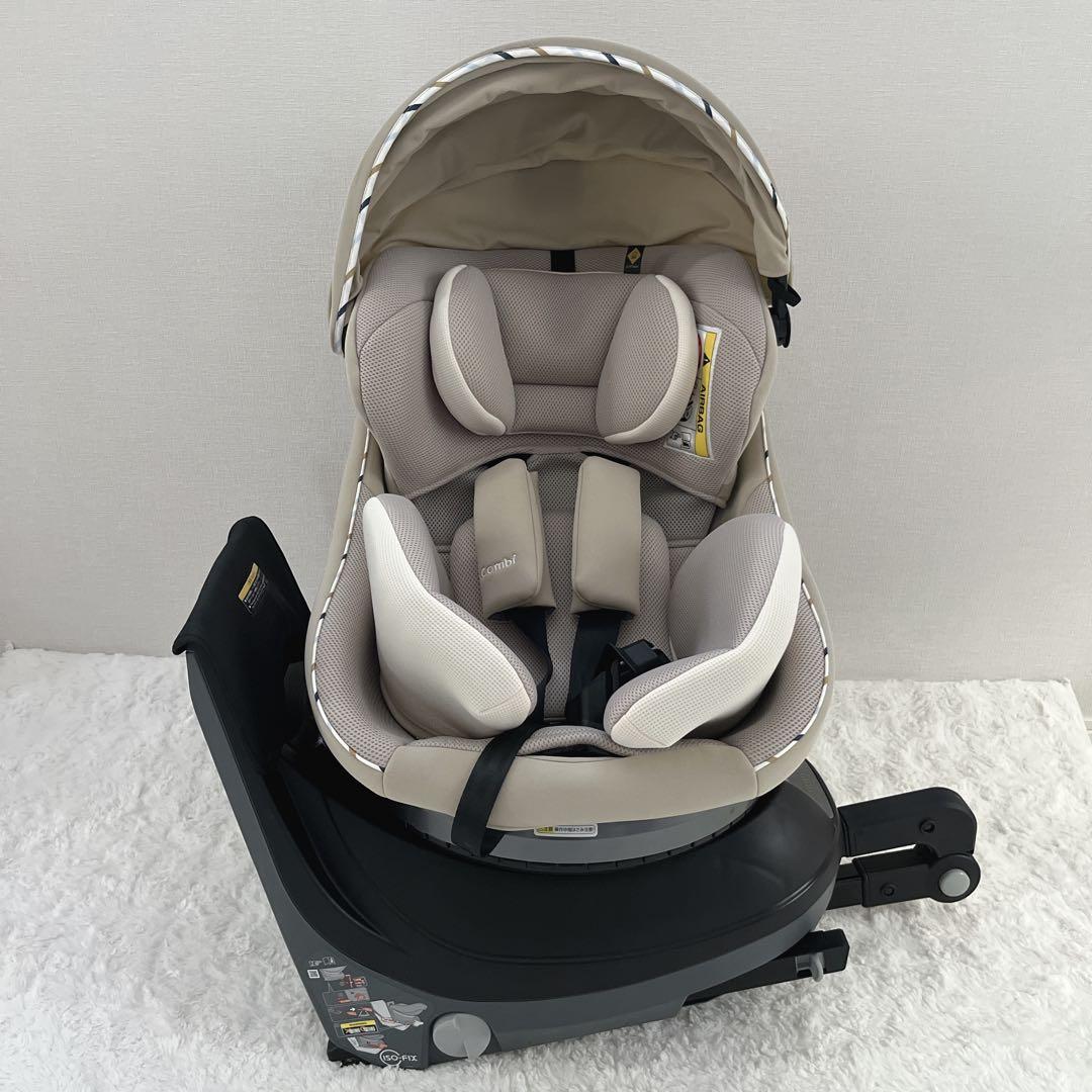 【極美品】コンビ クルムーヴスマート JN-570 ベージュ チャイルドシート