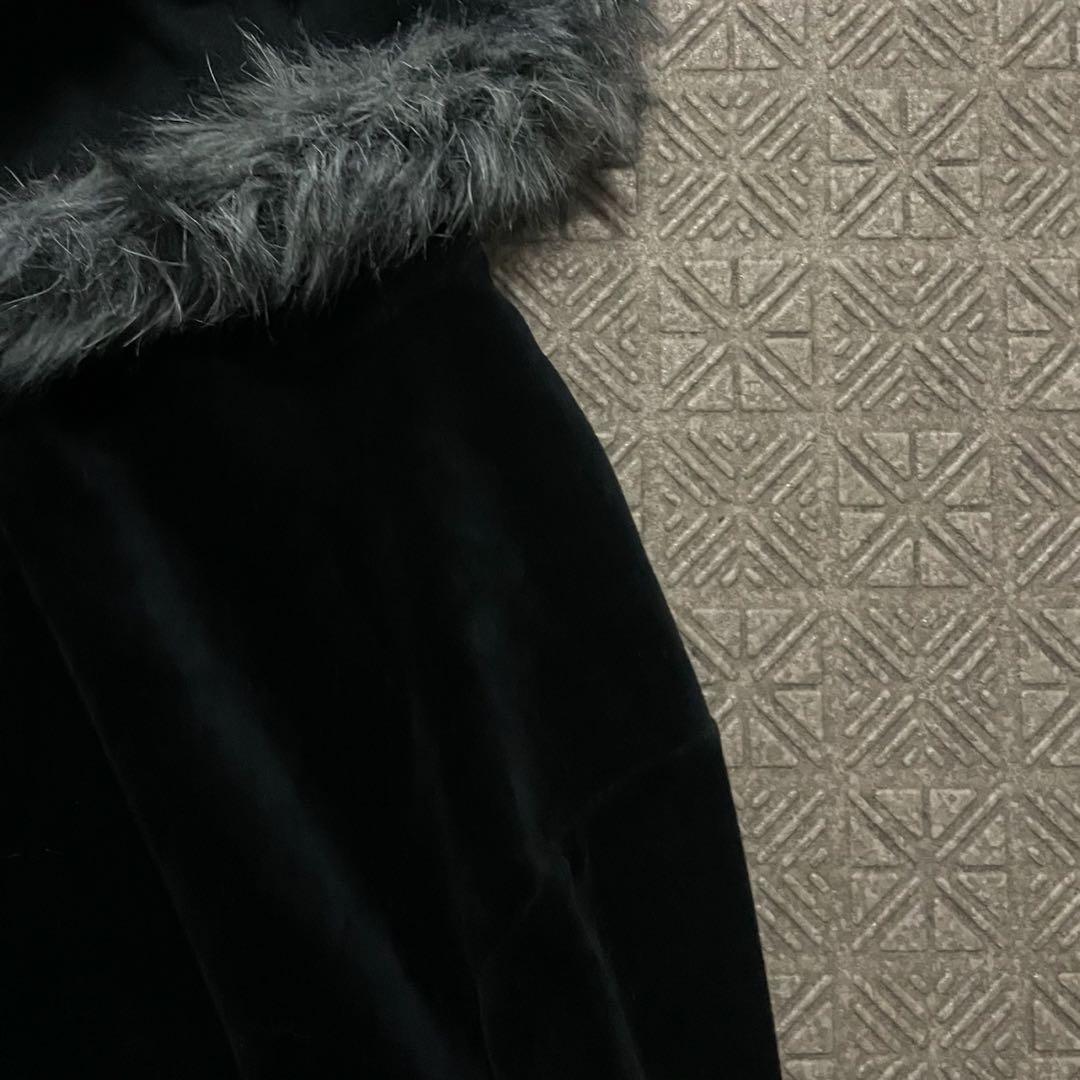 Y2K opium darkwear black fur zip foodie2 - メルカリ